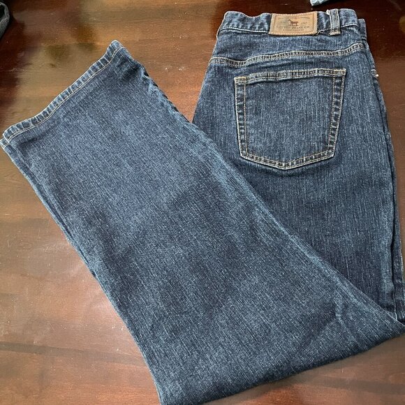 Ralph Lauren Denim - Vintage Ralph Lauren Jeans Dark Wash Denim Logo Button Size 10